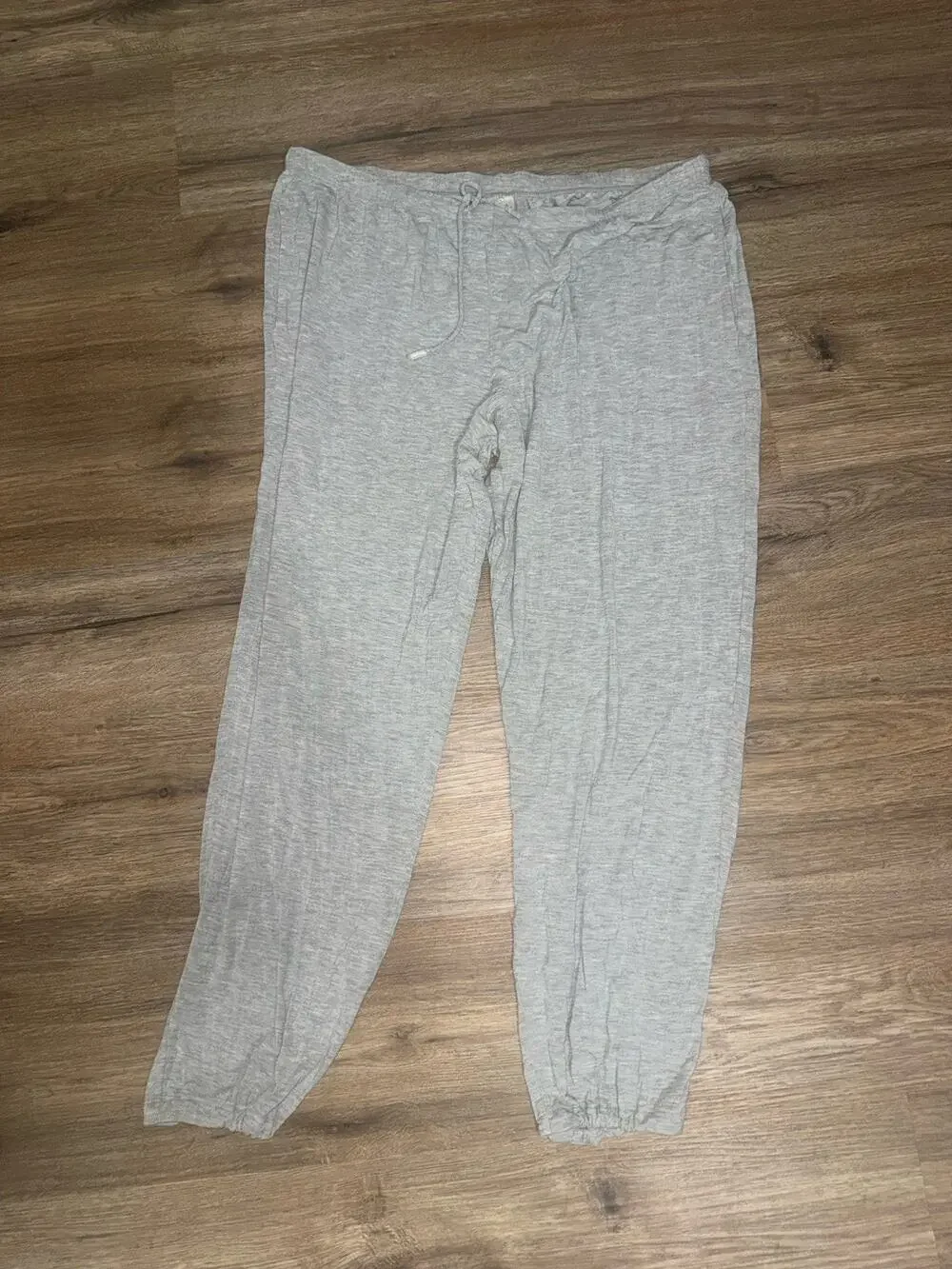 SOMA Heather Gray Knit Joggers Lounge Pants Pajama Sleepwear Women's L Large